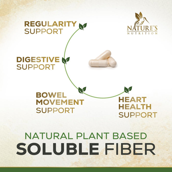 Psyllium Husk Fiber Supplement 2000mg, Natural Daily Soluble & Insoluble Fiber Pills, Psyllium Husk Powder Capsules Supports Digestion Colon Health & Regularity, Plant Based Supplement - 120 Capsules