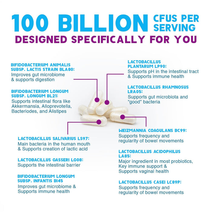 Probiotic 100 Billion CFU - 120 Capsules