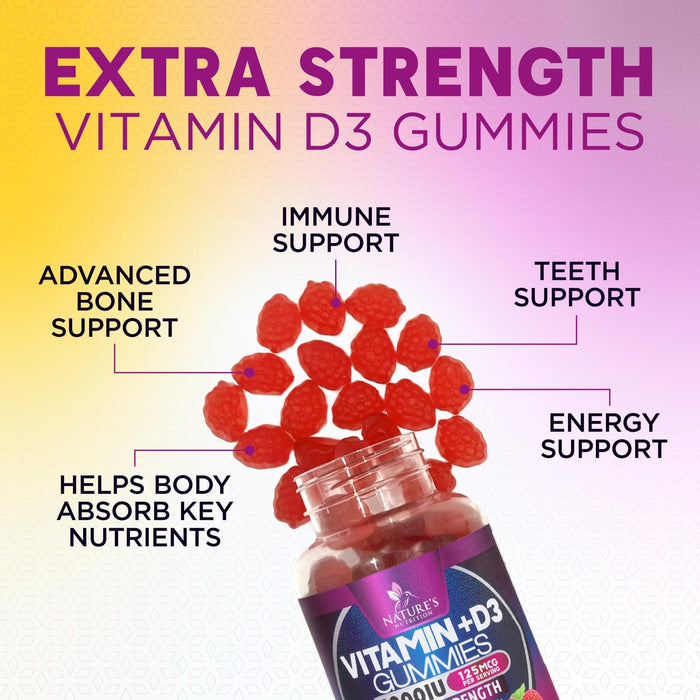 Vitamin D3 5000 IU - 120 Gummies