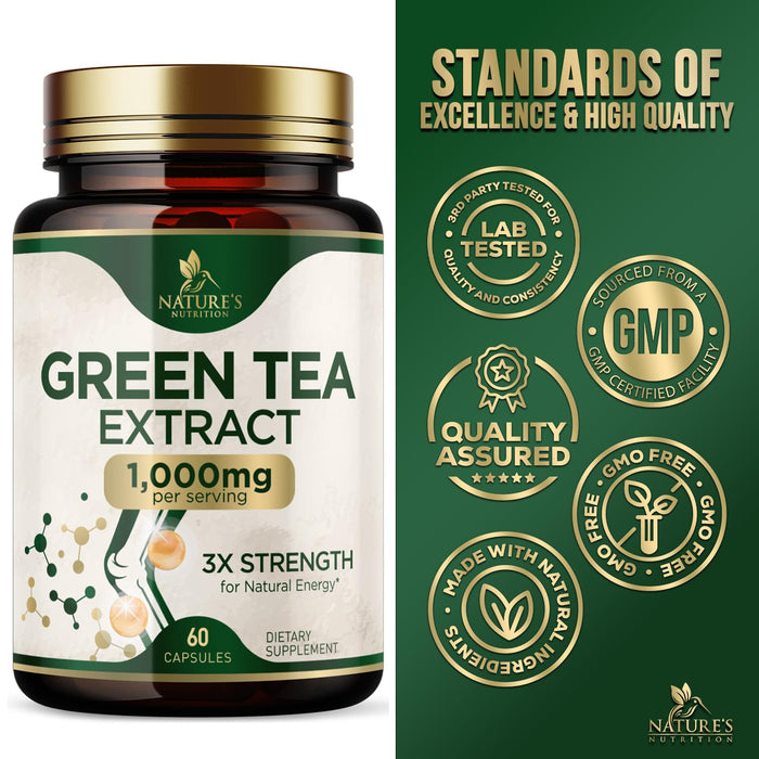 Green Tea Extract 1000 mg - 60 Capsules