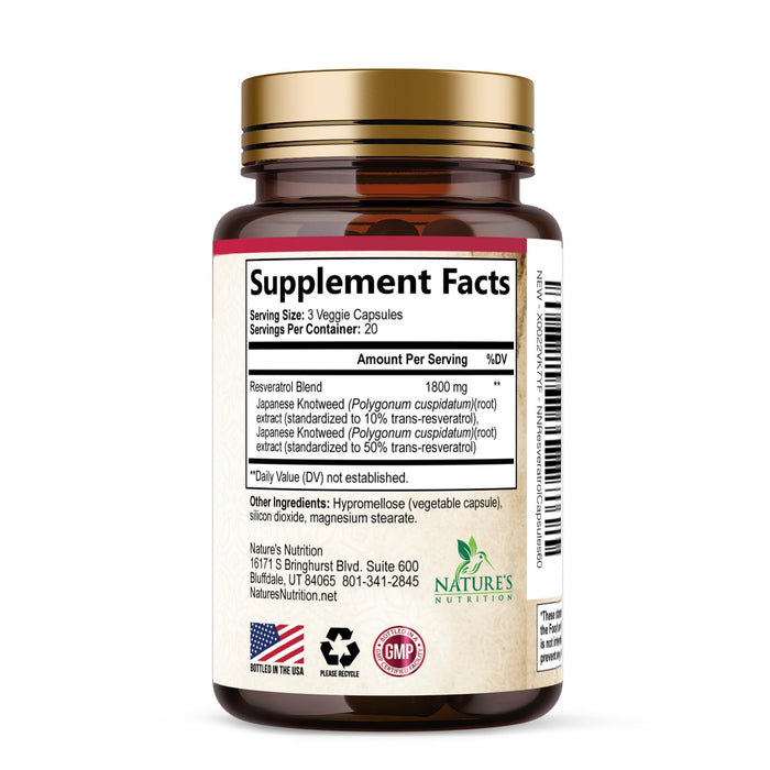 Resveratrol 1800 mg - 60 Capsules