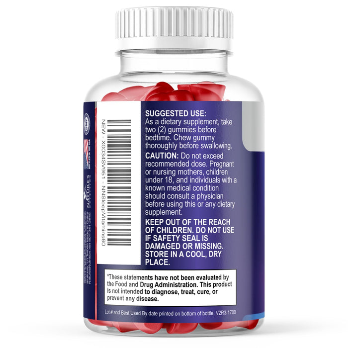 Sleep Gummies with Melatonin 12 mg - Extra Strength Sleep Vitamin Gummy, Natural Melatonin Gummy, Occasional Sleep Support Supplement for Adults, Vegan, Non-GMO, Gomitas para Dormir - 60 Gummies