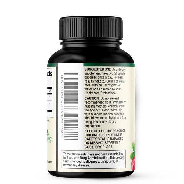 D-Mannose 350 mg - 60 Capsules