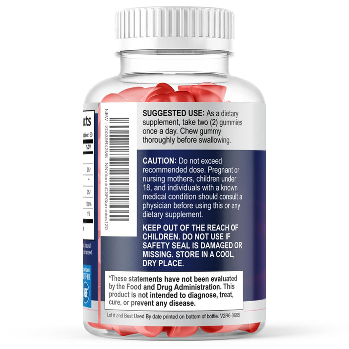 Zero Sugar Vitamin C Gummies - Immune Support & Antioxidant VitaminC Dietary Supplement - Vegan, Non-GMO, Dairy & Gluten Free C Vitamin Gummy - Raspberry Flavor for Kids & Adults - 120 Count Gummies