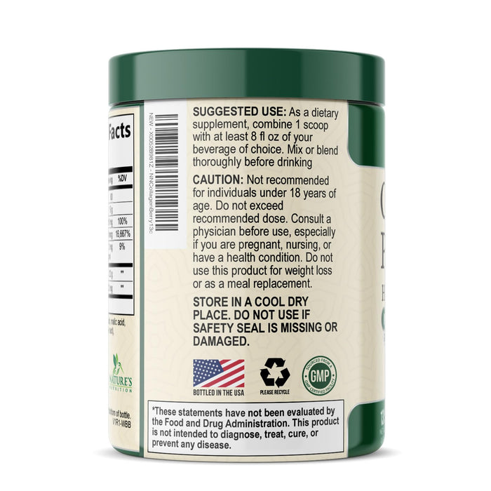 Collagen Peptides Powder 20g - Hydrolyzed Type 1 & 3 Berry Flavor Collagen Powder - Biotin, Hyaluronic Acid, Vitamin C - Hair, Skin, & Nails Support Supplement for Women & Men - Bottled in USA, 10.5oz