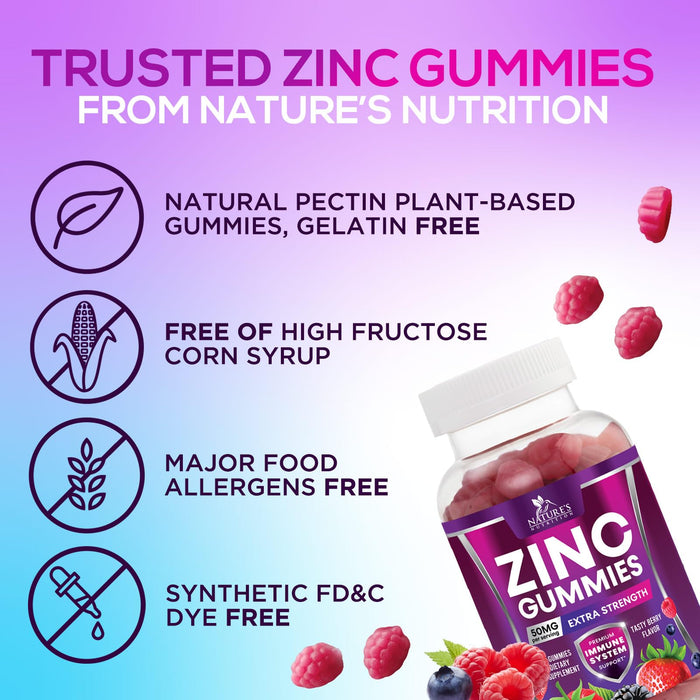 Zinc 50 mg - Berry, 120 Gummies