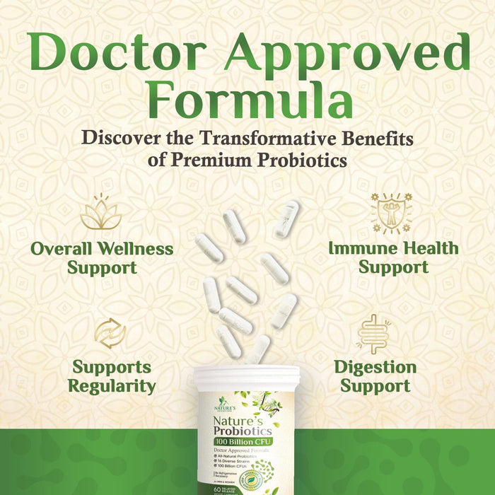 Women's Probiotic + Prebiotics 100 Billion CFU - 60 Capsules