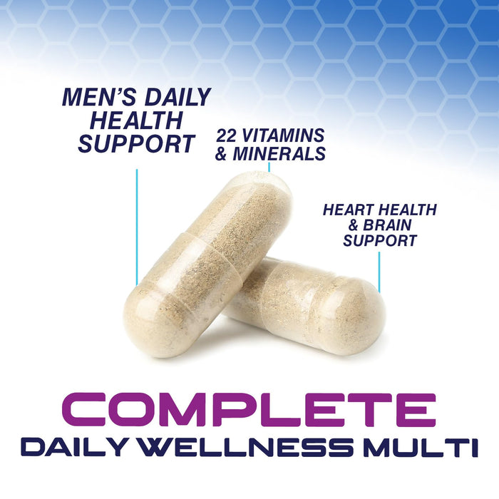 Multivitamin for Men - Vitamin A, C, D, E, Zinc, Calcium, Multivitamins for Immune Health Support, Vitamin B12, Men’s Daily Multivitamin Supplement Capsules, Non-GMO Mens Multi Vitamins - 120 Capsules