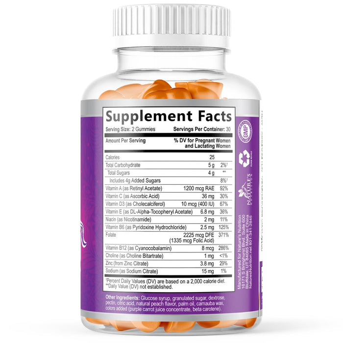 Prenatal Multivitamin 1335 mcg - 60 Gummies