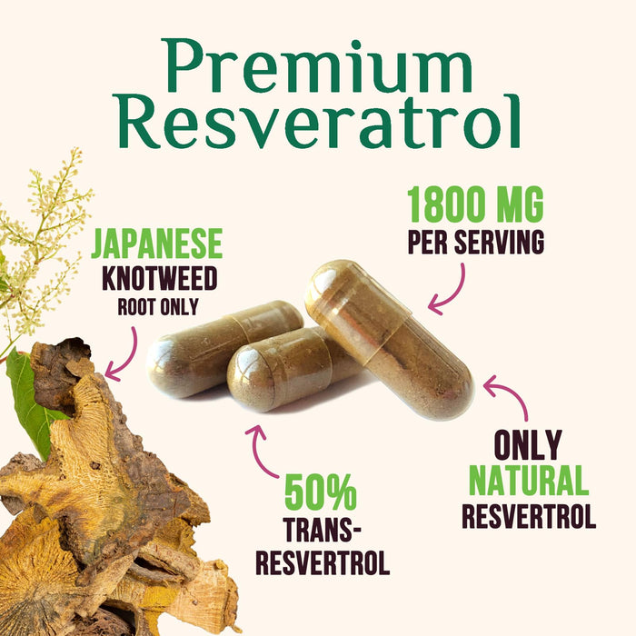 Resveratrol 1800 mg - 120 Capsules
