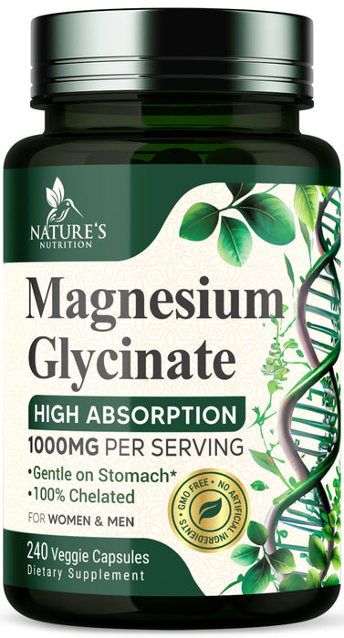 Magnesium Glycinate 1000 mg - 240 Capsules