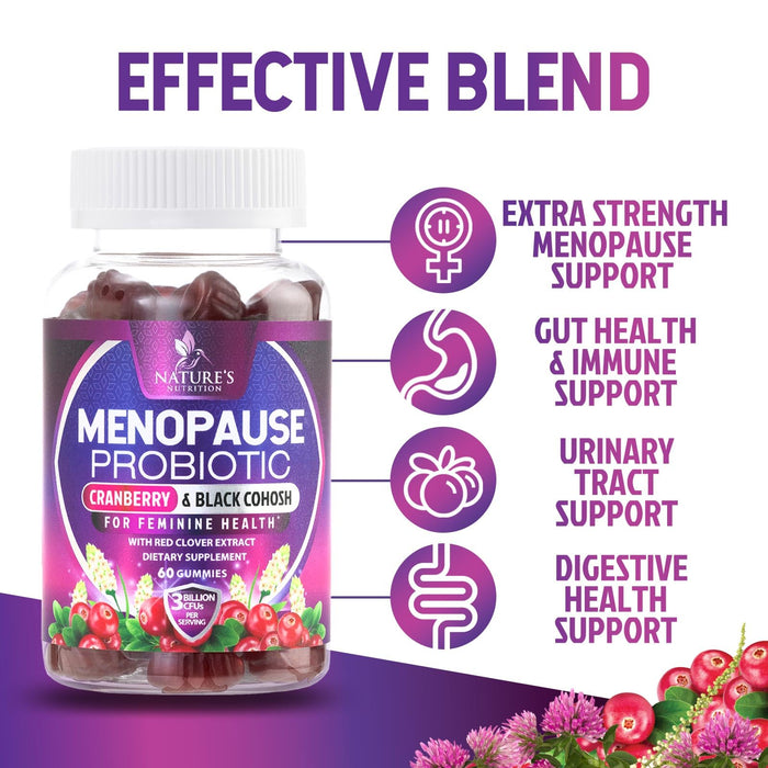 Menopause Support with Black Cohosh - 60 Gummies