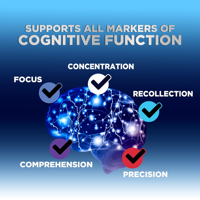 Brain Supplement Gummies for Concentration Memory & Focus Support - Brain Clarity Health with B6 B12, Phosphatidylserine, Coffee Extract, Nootropics Cognitive Vitamins for Adults - 60 Vegan Gummies