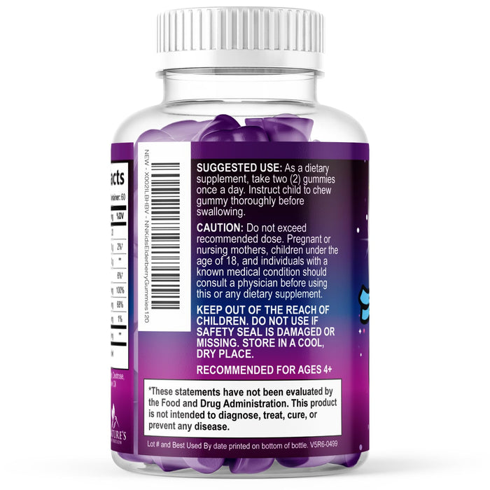 Kids' Elderberry Immune Gummies - 120 Gummies