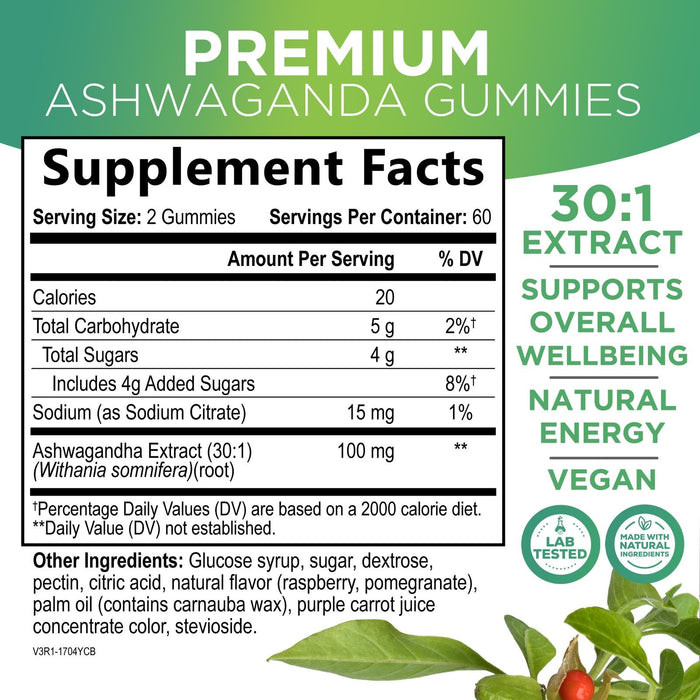 Ashwagandha 3000 mg - 120 Gummies