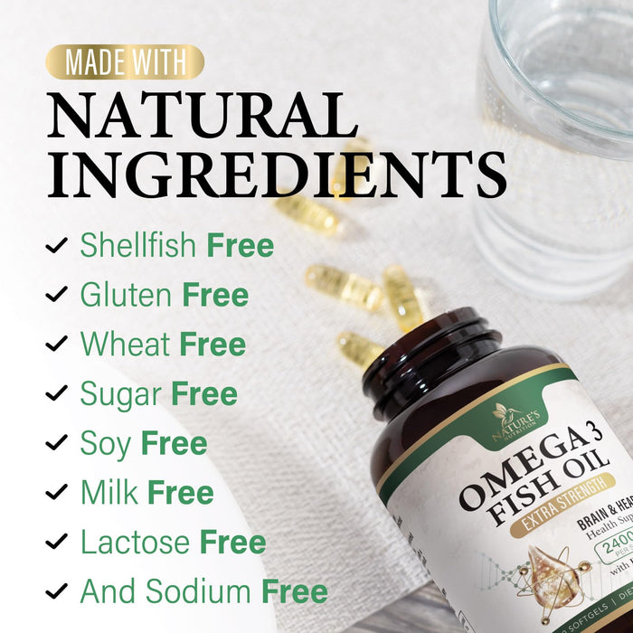 Omega-3 Fish Oil 2400 mg - 60 Softgels