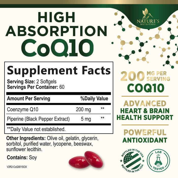 CoQ10 200 mg - 120 Softgels