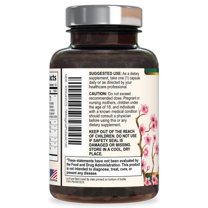Vaginal Probiotics for Women pH Balance, Digestive, UT & Feminine Health Support - 50 Billion CFU, 10 Probiotic Strains, Prebiotics, & Cranberry - Supports Healthy Vaginal Odor & Flora