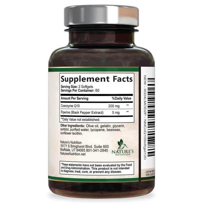 CoQ10 200 mg - 120 Softgels