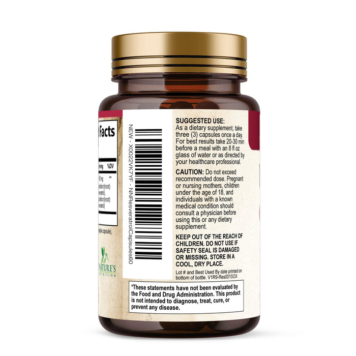 Resveratrol 1800 mg - 60 Capsules