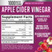 Apple Cider Vinegar Supplement Facts