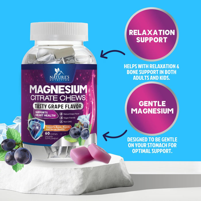 Magnesium Citrate 100 mg - 60 Gummies