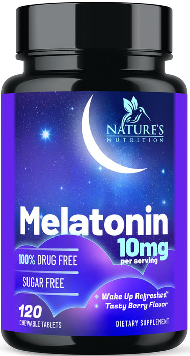 Melatonin 10 mg - Berry, 120 Chewable Tablets