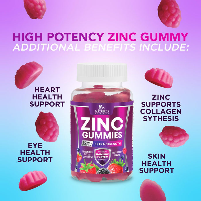 Zinc 50 mg - Berry, 120 Gummies