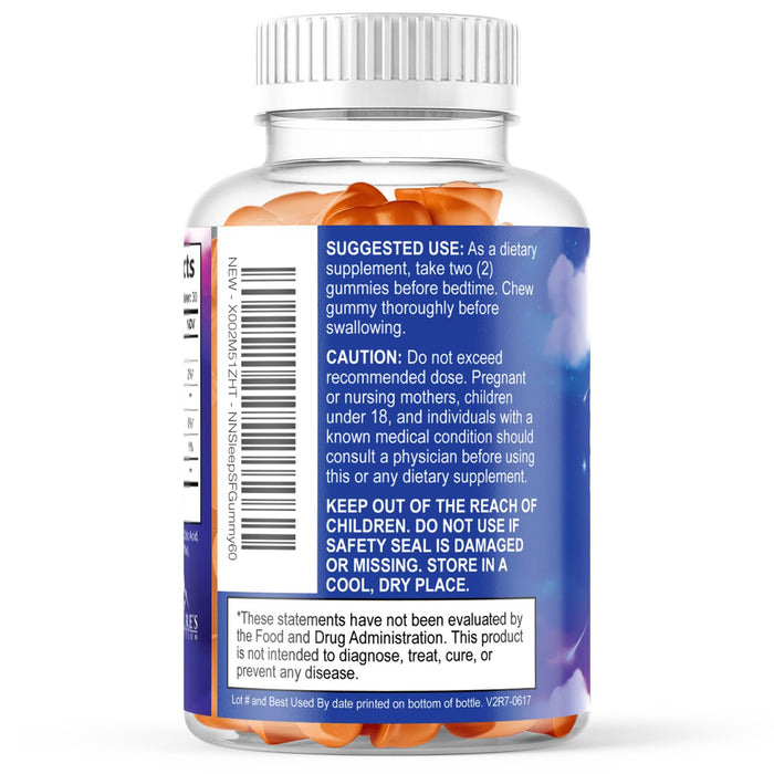 Melatonin Sleep Gummies Sugar Free - 6 mg Natural Melatonin Sleep Gummies for Adults, Extra Strength Sleep Gummy Supplements, Occasional Sleeping Support Supplement, Gomitas para Dormir