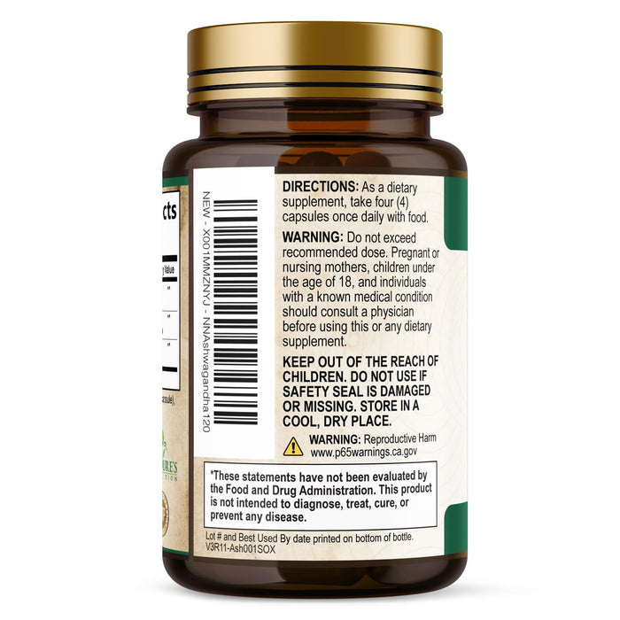 Ashwagandha Capsules for Women & Men - 2100mg Ashwagandha Supplement, Natural Antioxidant Support, Ashwa Root Extract, Extra Strength Calm Support with Black Pepper, Vegan & Gluten Free - 120 Capsules