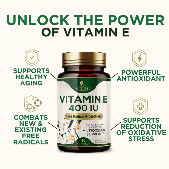 Vitamin E 400 IU - 60 Softgels