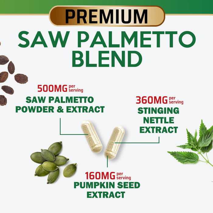 Saw Palmetto 1000 mg - 120 Capsules