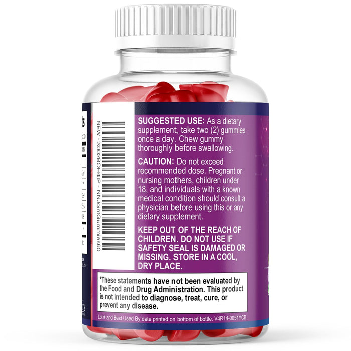 Joint Support Gummies Glucosamine Plus Vitamin E - Nature's Joint Support Supplement for Occasional Discomfort for Back, Knees & Hands - Cartilage & Joint Health & Flexibility Support - 60 Gummies