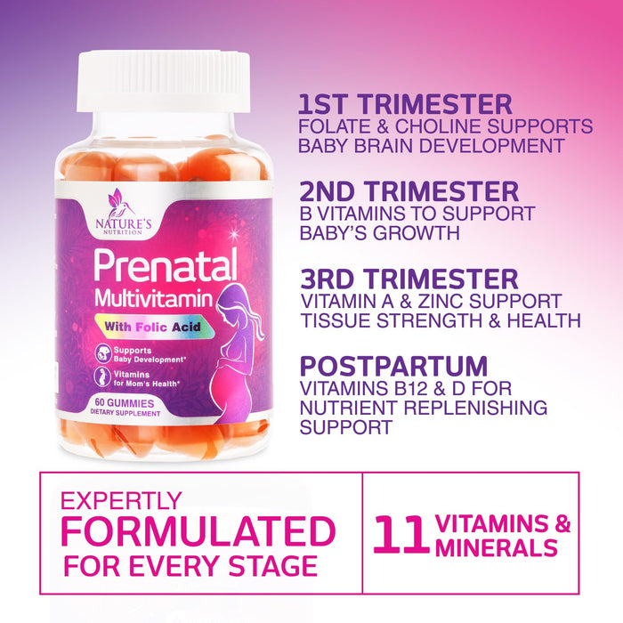 Prenatal Multivitamin 1335 mcg - 60 Gummies