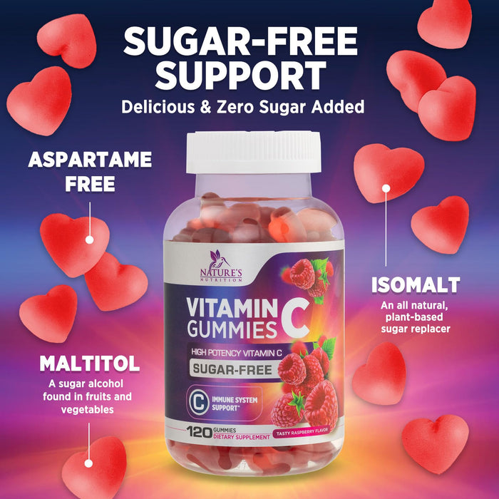 Vitamin C - Raspberry, 120 Gummies