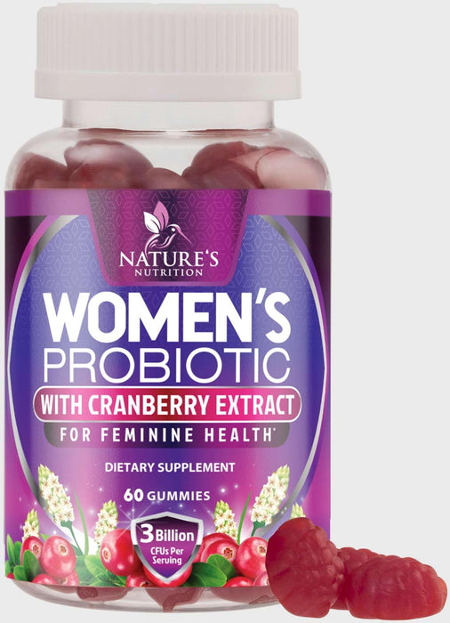Women's Probiotic + Cranberry 3 Billion CFU - 60 Gummies