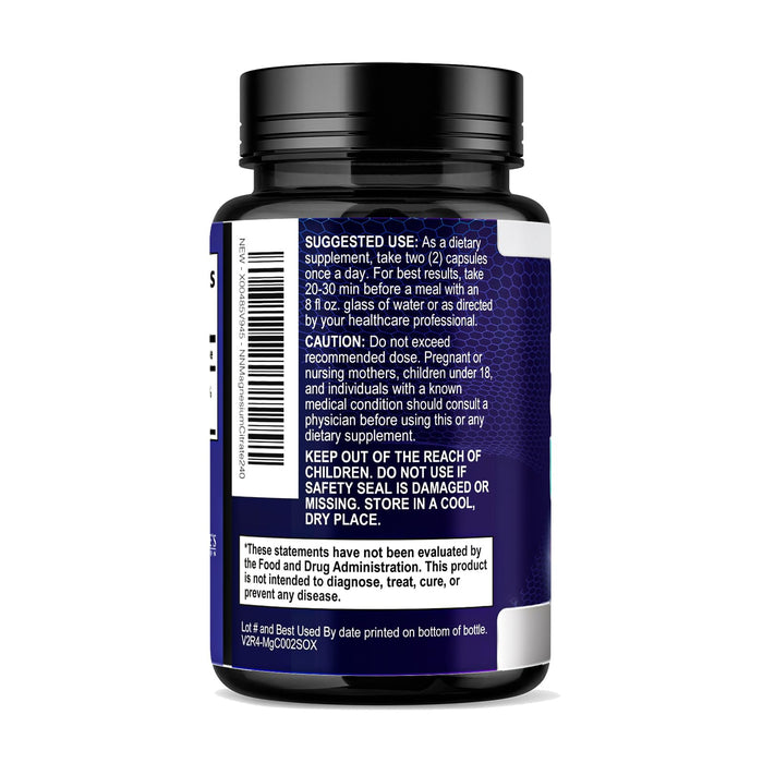 Magnesium Citrate 1000 mg - 240 Capsules