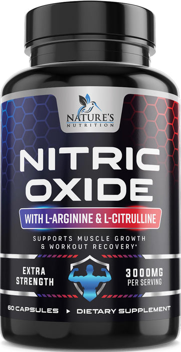 Nitric Oxide Support 3000 mg - 60 Capsules