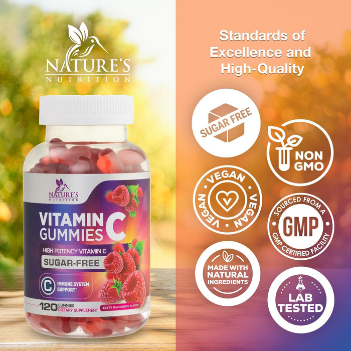 Vitamin C - Raspberry, 120 Gummies