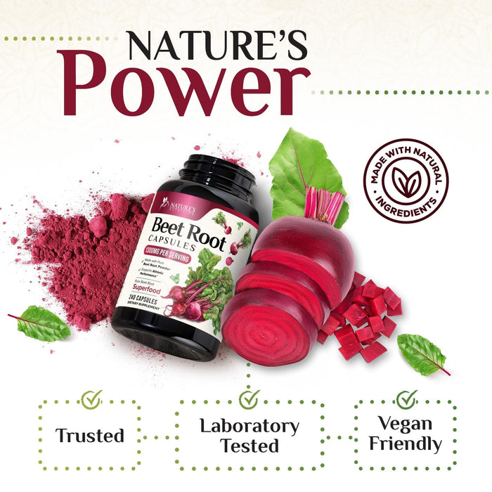 Beet Root 1300 mg - 240 Capsules