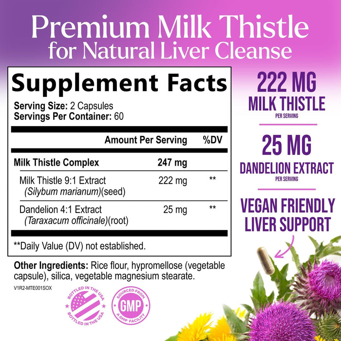 Milk Thistle 1000 mg - 120 Capsules