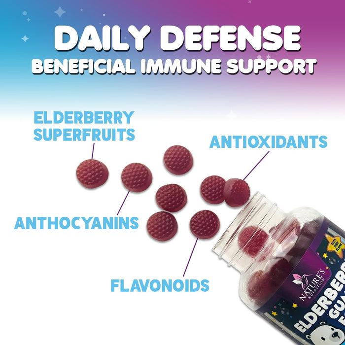 Kids' Elderberry Immune Gummies - 60 Gummies