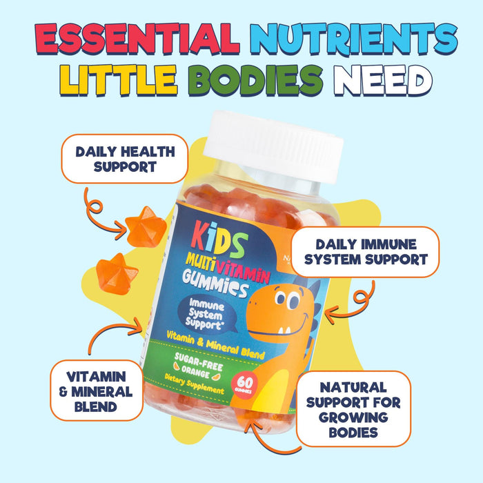 Kids' Multivitamin - Orange, 60 Gummies