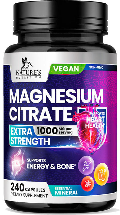 Magnesium Citrate 1000 mg - 240 Capsules
