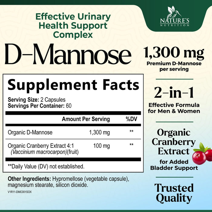 D-Mannose 350 mg - 120 Capsules