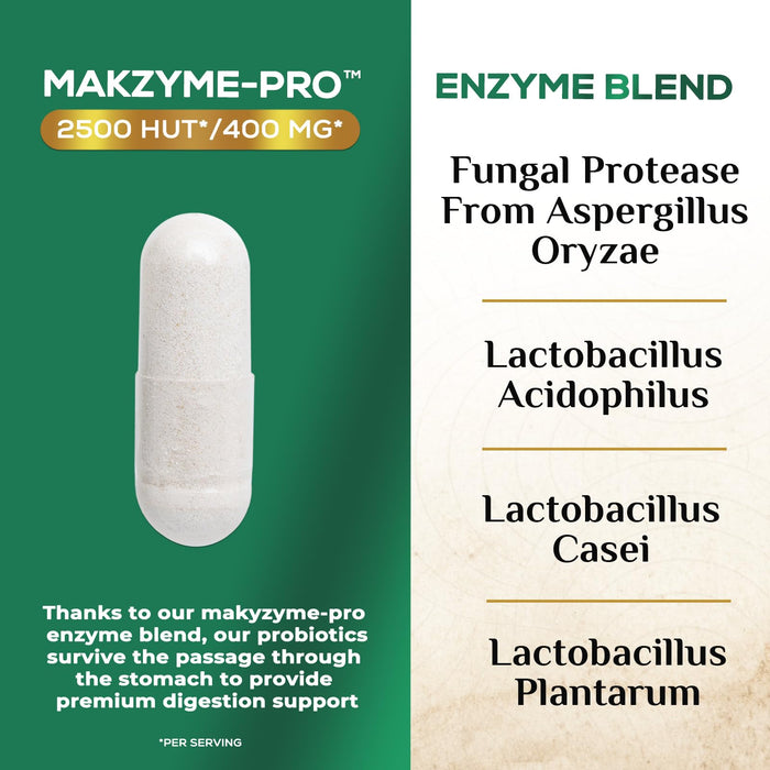Digestive Enzymes + Probiotics - 120 Capsules