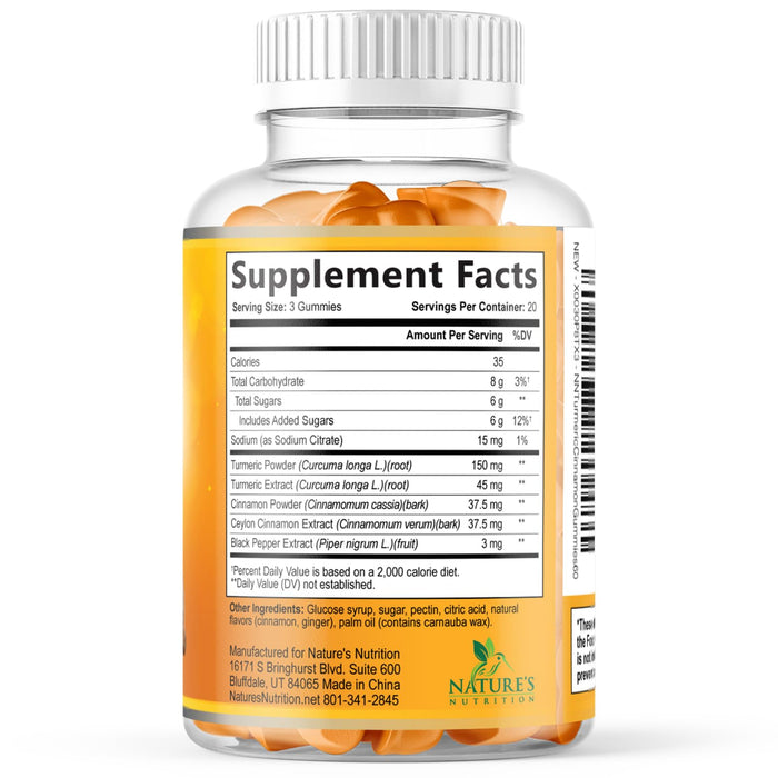 Turmeric Curcumin Gummies - 60 Gummies