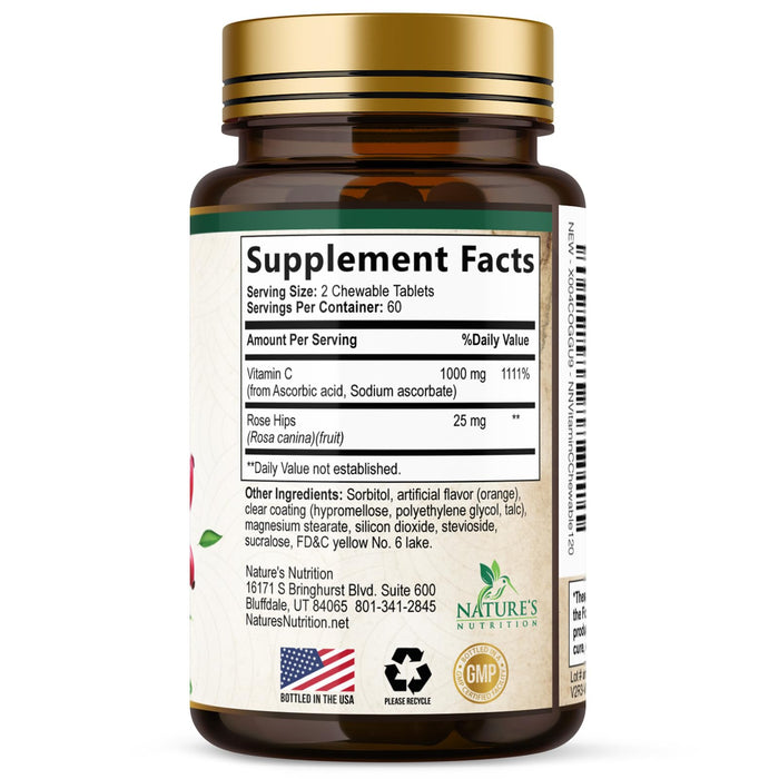 Vitamin C 1000 mg - 120 Chewable Tablets