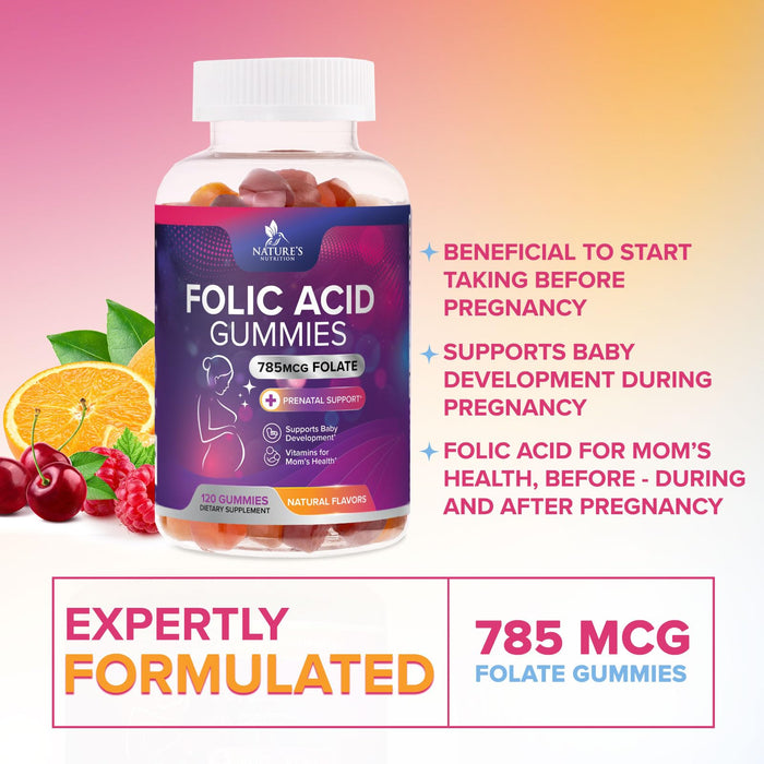 Folic Acid 785 mcg - 120 Gummies