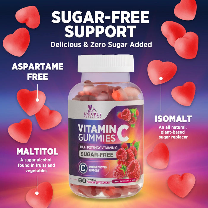 Vitamin C - Raspberry, 60 Gummies